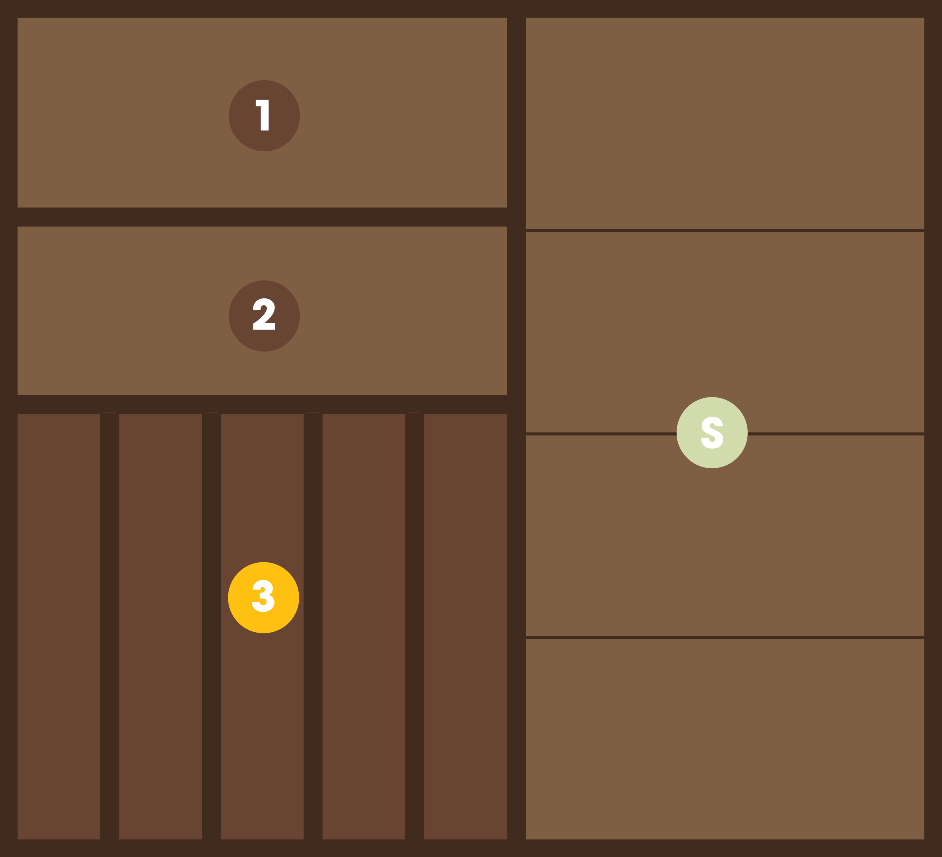 Layout S1 — Spice + Flatware