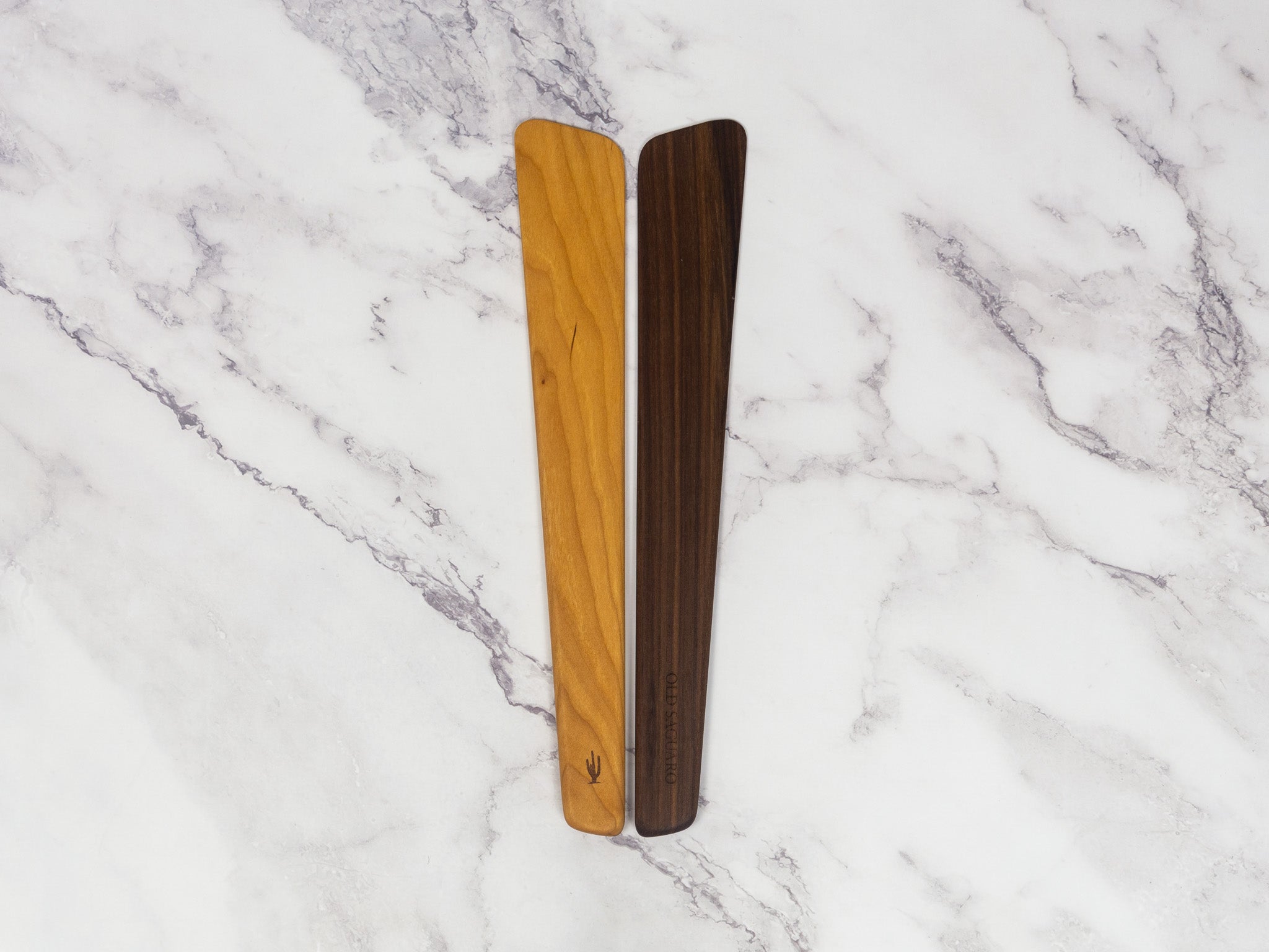 Angled Wooden Spatula - 13”