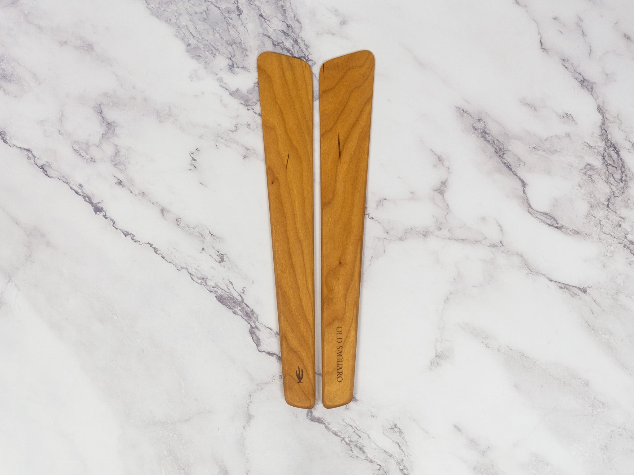 Angled Wooden Spatula - 13”