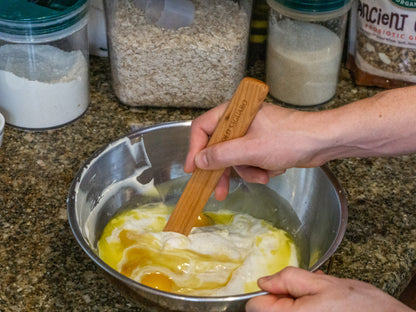 Angled Wooden Spurtle - 9.5"