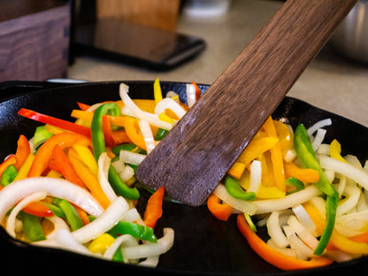 Angled Wooden Spatula - 13”