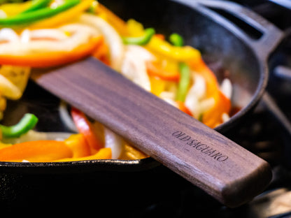 Angled Wooden Spatula - 13”