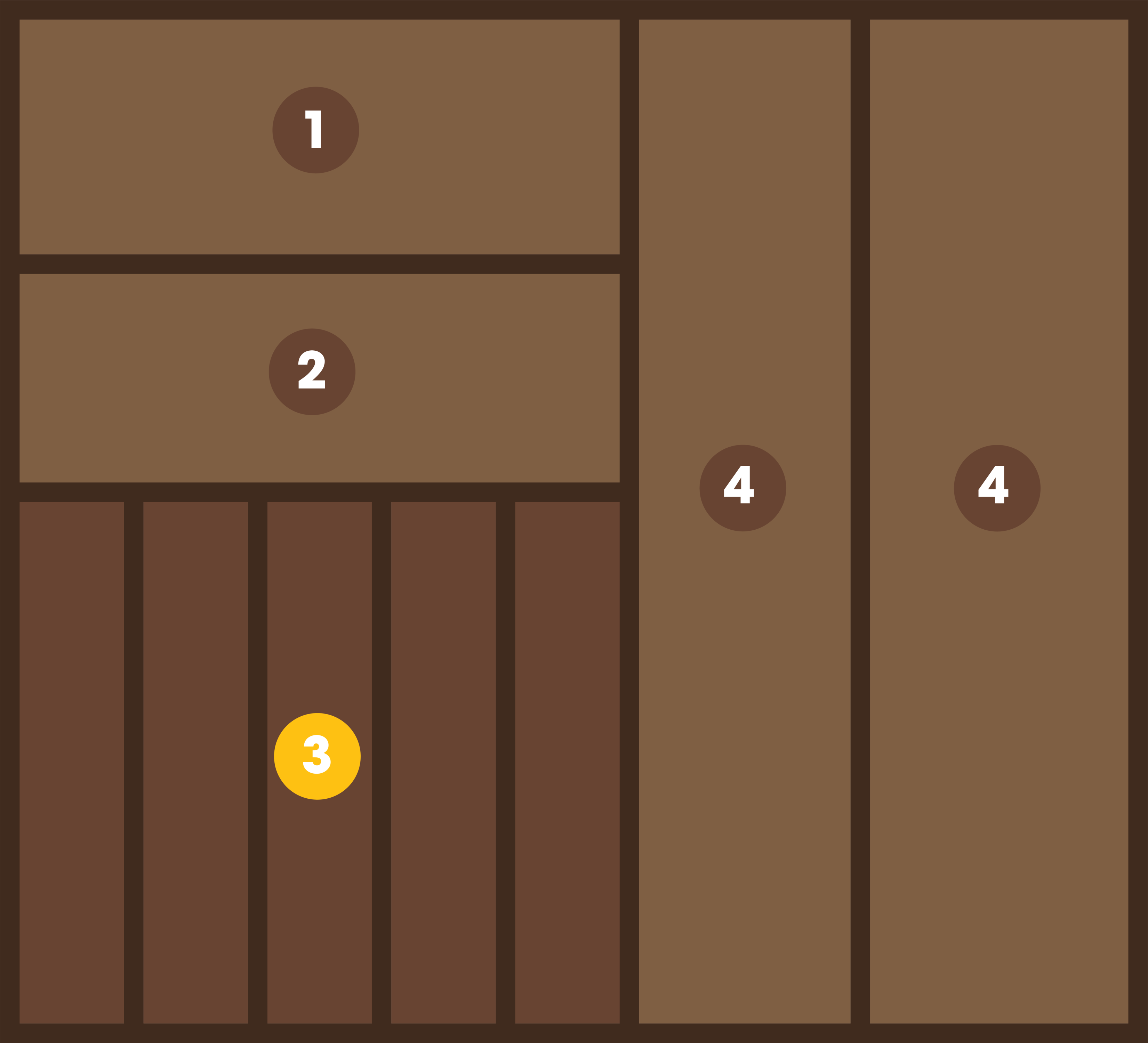 Layout F3 — Wide Flatware